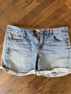 J. Crew Light Blue Rolled Hem Denim Shorts
